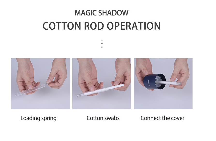 Portable USB Air Humidifier with Projection Night Light