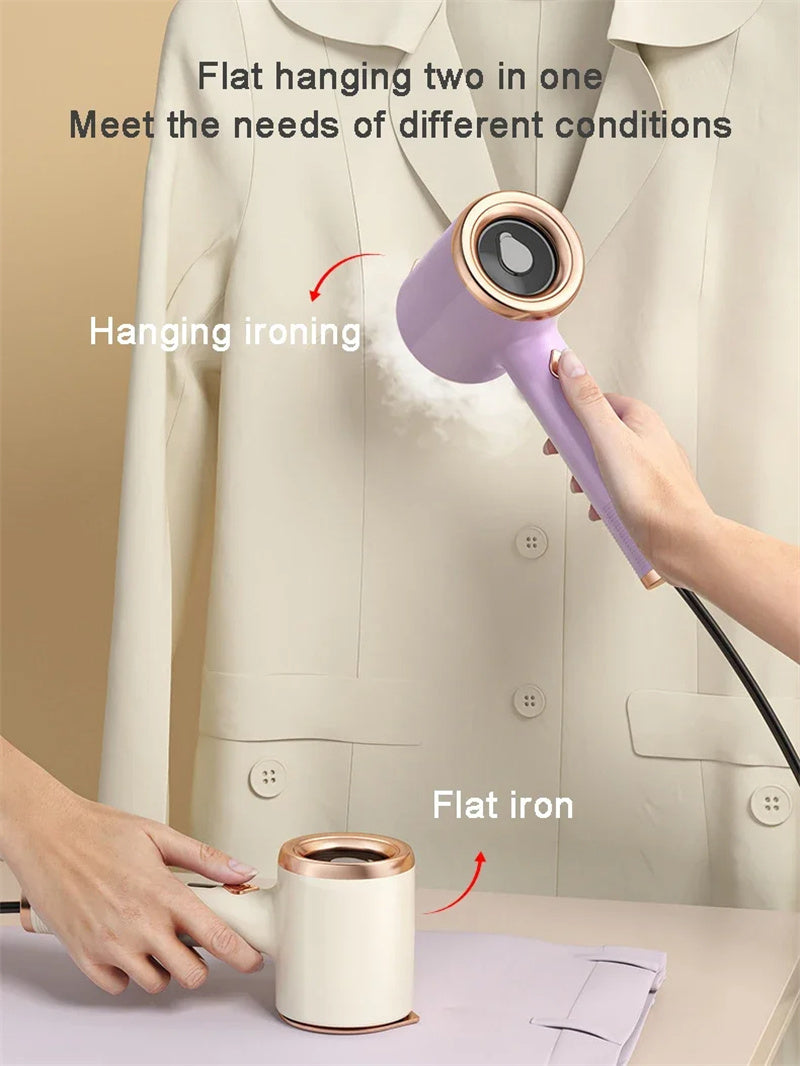 Portable Foldable Handheld Garment Steamer – 130ml Fast Steam Iron for Travel & Home