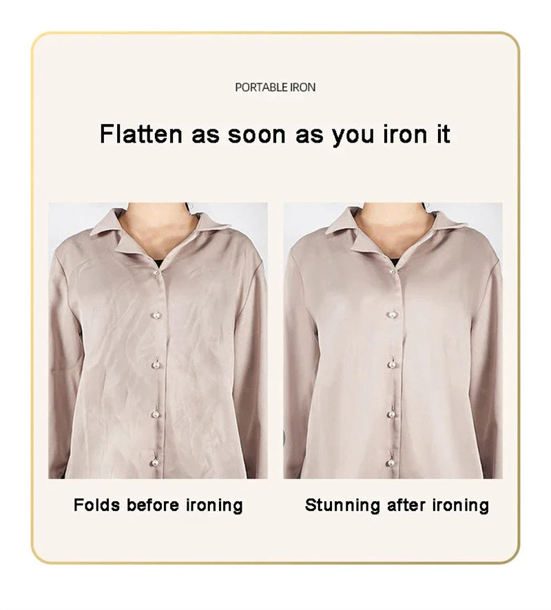 Portable Foldable Handheld Garment Steamer – 130ml Fast Steam Iron for Travel & Home