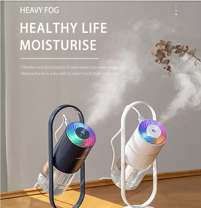 Portable USB Air Humidifier with Projection Night Light