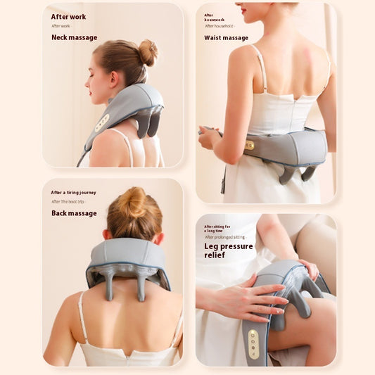 Multifunction Electric Neck Massager with Heat & Kneading Therapy