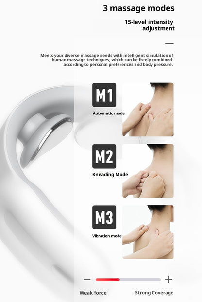 Smart Neck & Shoulder Massager with Heat – Mini Cervical Relaxation Device