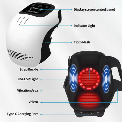 Wireless Intelligent Knee Massager with Heat, Vibration & Infrared Therapy