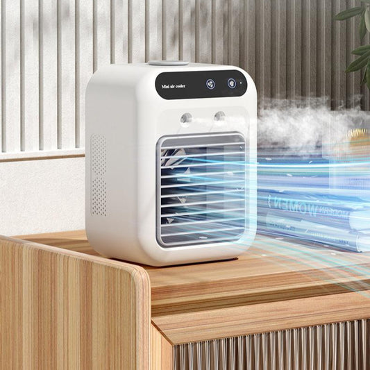 USB Portable Air Cooler – Mini Air Conditioner with Water Cooling & Humidifier