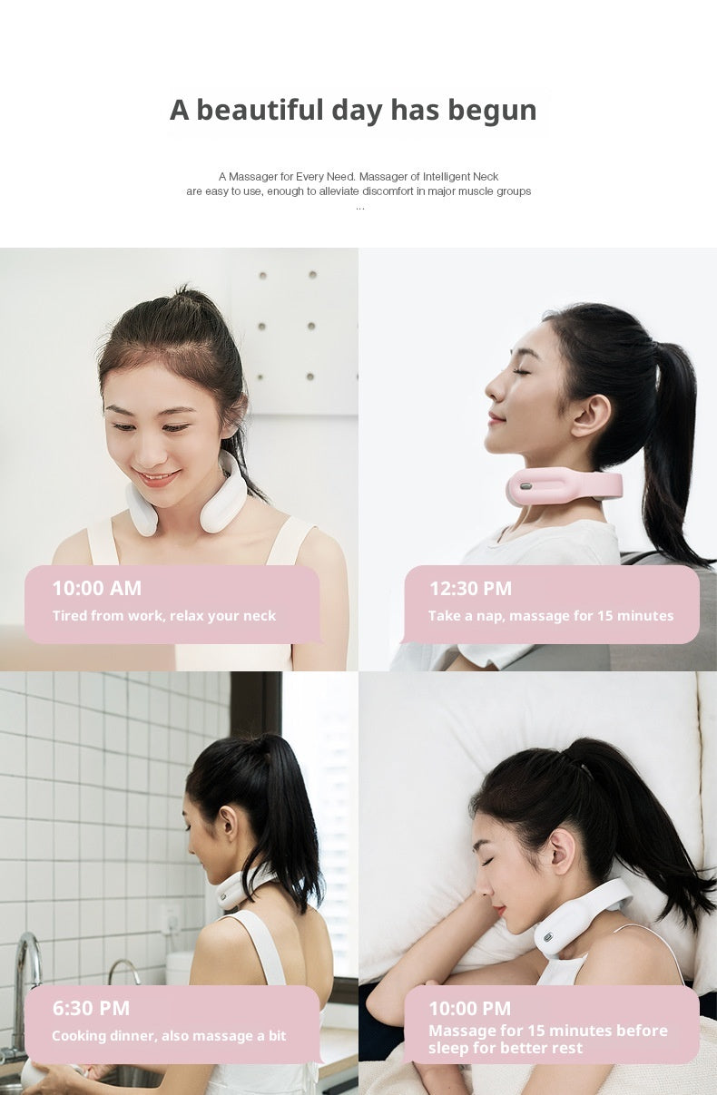 Smart Neck & Shoulder Massager with Heat – Mini Cervical Relaxation Device