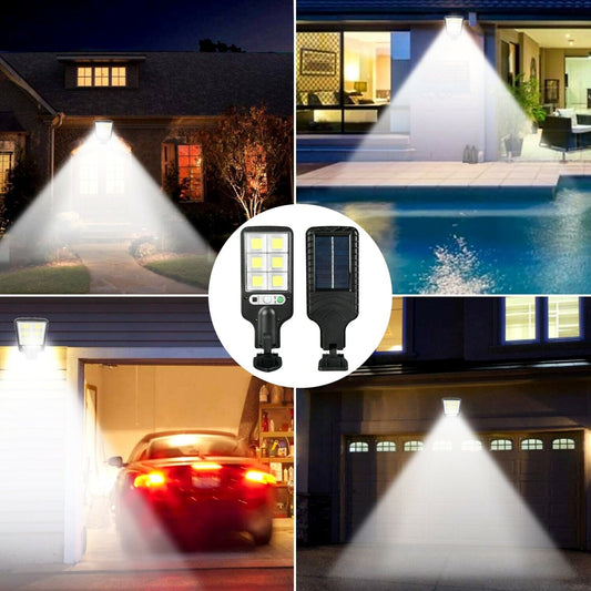 Solar Motion Sensor LED Wall Light – Outdoor Garden & Security Lamp