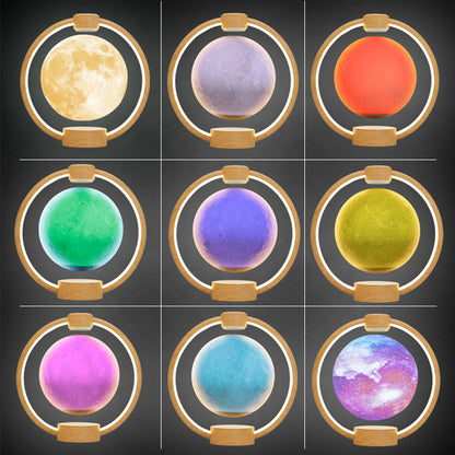 Levitating Moon Lamp with Bluetooth Speaker – 3D Floating Light & Sound