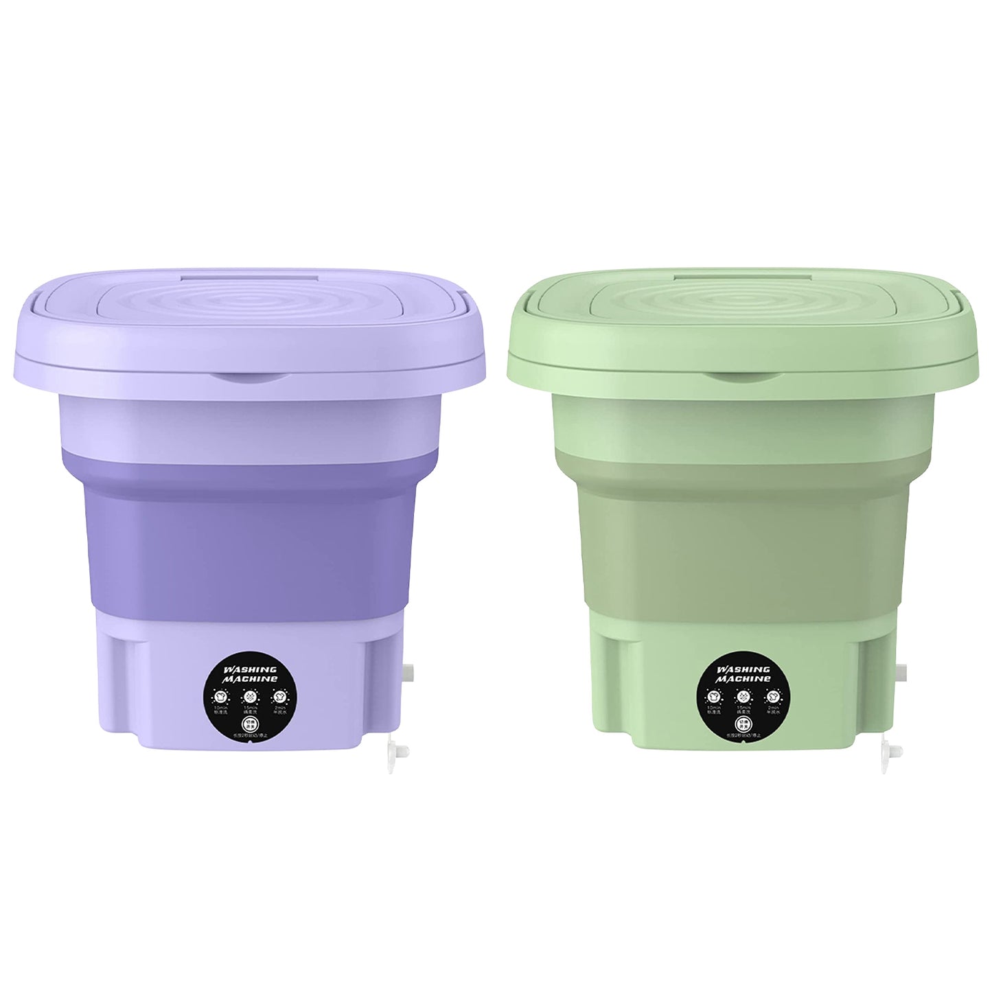 Portable Foldable Washing Machine – Mini Laundry Washer with Drain Basket