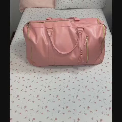 Foldable Travel Duffel Bag with Built-In Suit Organizer – Waterproof Weekender & Garment Bag